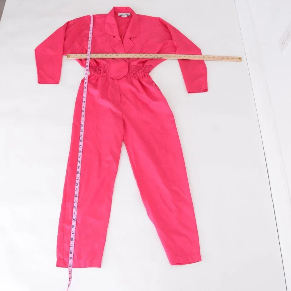 Hot Pink Women's Jumpsuit - Picture 4 of 12